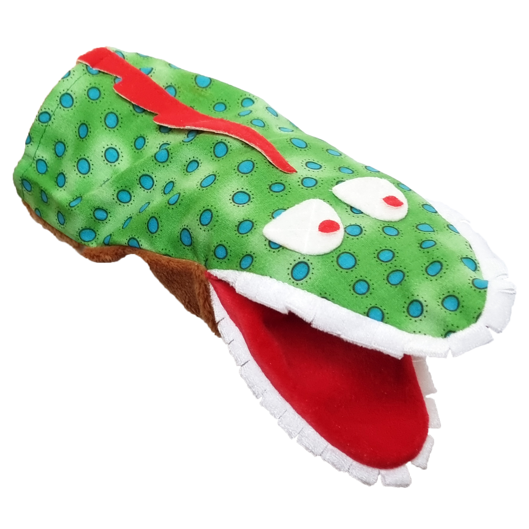 Punch and Judy Crocodile Cuddly Hand Puppet - Kersa Kalli Punch and Judy Crocodile Cuddly Hand Puppet for Puppet Theatre | Kersa Kalli