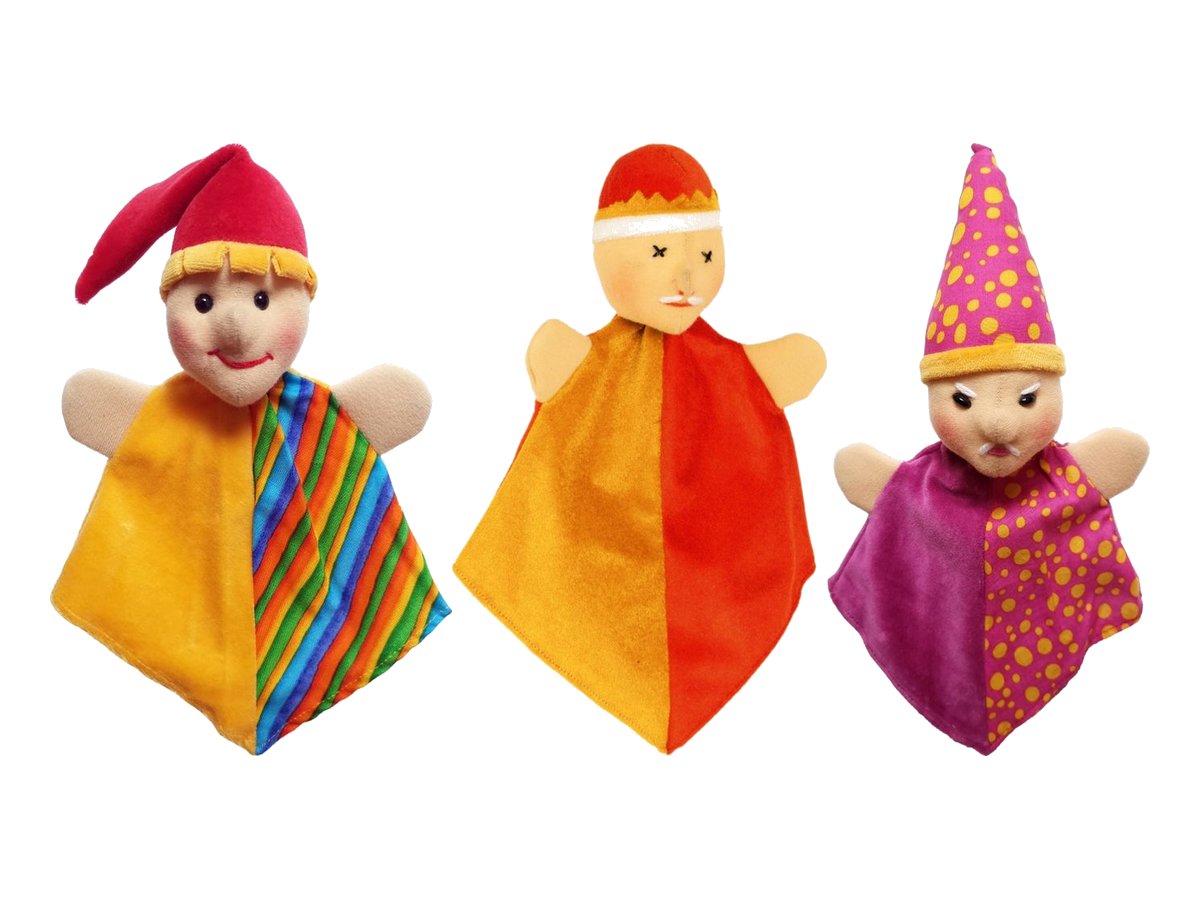 KERSA Kalli Schmusehandpuppen: Kasperl, König und Zauberer