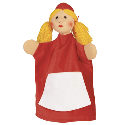 Punch and Judy Little Red Riding Hood Hand Puppet - Kersa Lina Punch and Judy Little Red Riding Hood Hand Puppet for Puppet Theatre | Kersa Lina