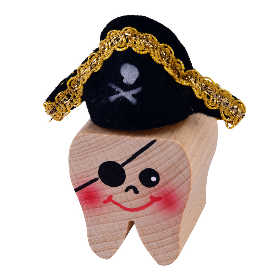 Wooden box for milk tooth - pirate Carlos by KERSA