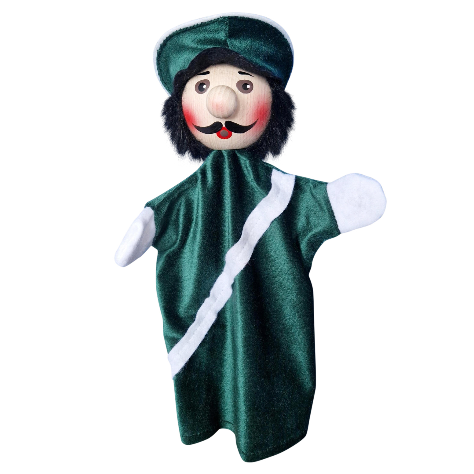 Hand puppet policeman, green - KERSA Beni